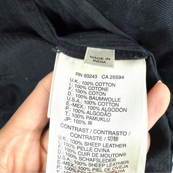 Diesel Black Leather Women's Jacket size S - Picture 6 of 8